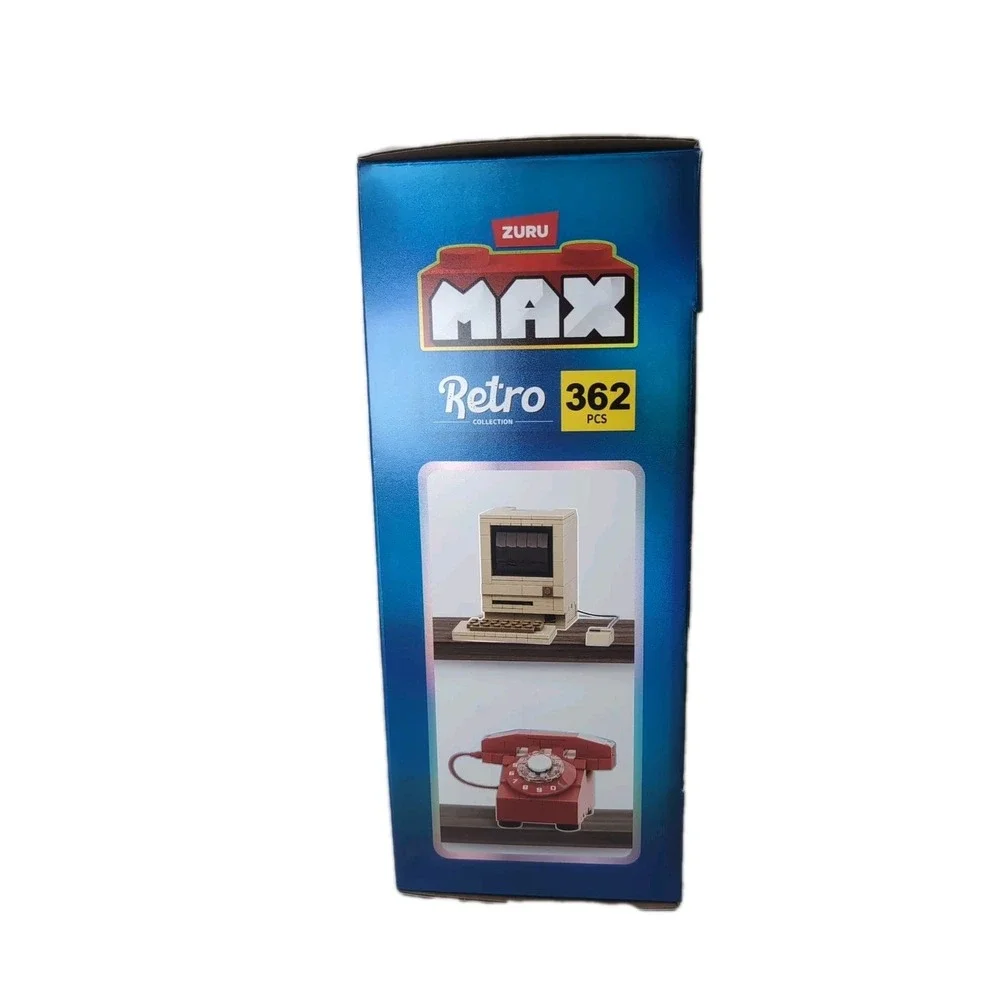 ZURU MAX Retro Collection Building Set 362 Pcs Rotary Phone & Computer 8+ Bricks